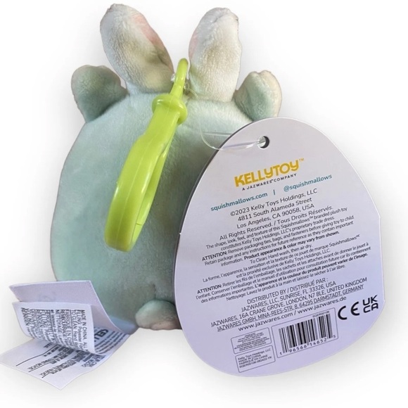 Squishmallows Miley Llama 3.5" Bunny Ear Clip On 2023 Easter Spring Plush NEW - Picture 2 of 4